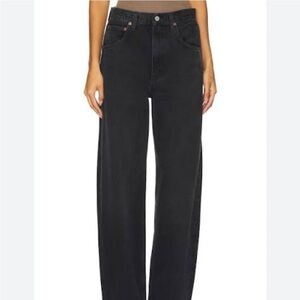 Agolde Low Curve Jean in Black Free People Size 26